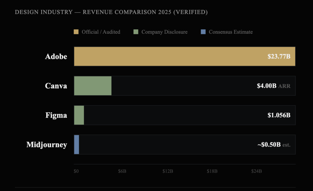 Adobeを含むデザイン業界の収益状況